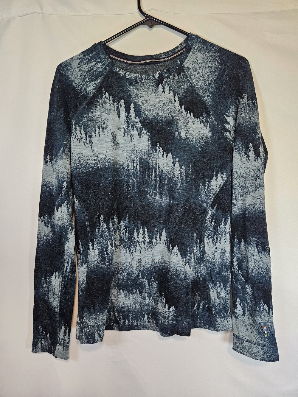 Smartwool Women's Long-Sleeve Base Layer Forest Green Merino Wool